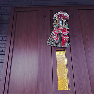 LIXIL玄関ドア/お正月飾り/ナチュラルインテリア/いつもいいねやコメありがとうございます♡/新築一戸建て...などのインテリア実例 - 2022-01-01 16:49:03