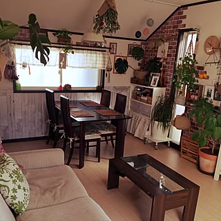 部屋全体/いいね！ありがとうございます♪/観葉植物/NO GREEN NO LIFE/ウォールステッカー...などのインテリア実例 - 2017-02-26 10:01:43