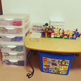 LEGO 作業テーブル/LEGO収納/とりあえずこんな感じ/生活感たっぷり/中学生男子の部屋...などのインテリア実例 - 2022-05-24 10:32:26