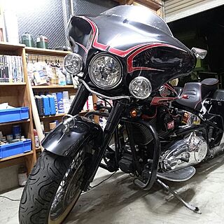 ガレージ/Harley-Davidsonのインテリア実例 - 2014-02-16 18:22:01