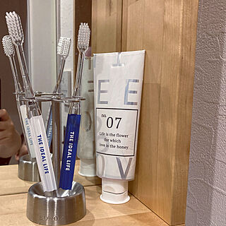 IKEAの鏡/歯磨き粉カバー/洗面所/歯ブラシスタンド/DULTON...などのインテリア実例 - 2021-06-25 19:39:00