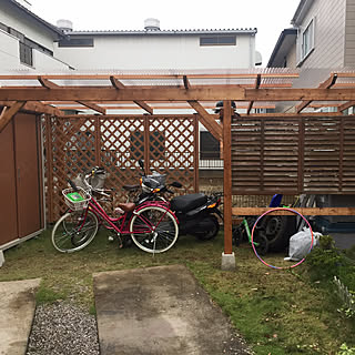 自転車置場DIY/DIY/ガレージDIY/物置き小屋のインテリア実例 - 2018-07-04 16:20:45