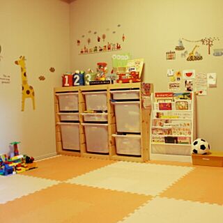 部屋全体/子供部屋/おもちゃ部屋/おもちゃ収納/IKEA...などのインテリア実例 - 2017-04-20 10:00:29