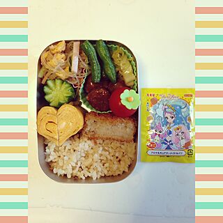 キッチン/お弁当/お弁当完成♥︎/弁当/だし巻き卵...などのインテリア実例 - 2015-07-09 08:08:24