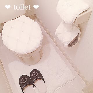 バス/トイレ/toilet /トイレカバー/ホワイトインテリア/一人暮らし...などのインテリア実例 - 2017-02-05 17:41:56