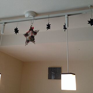 壁/天井/ダイニングテーブルの上の飾り/クリスマス/コンテスト投稿/IKEAのインテリア実例 - 2013-12-01 09:30:29