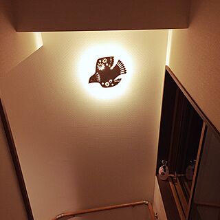壁付けライト/階段の照明のインテリア実例 - 2017-04-21 23:40:10
