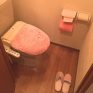 バス/トイレ/普通のおうち/べにここの部屋/ピンク/9畳1K...などのインテリア実例 - 2018-04-05 08:31:25