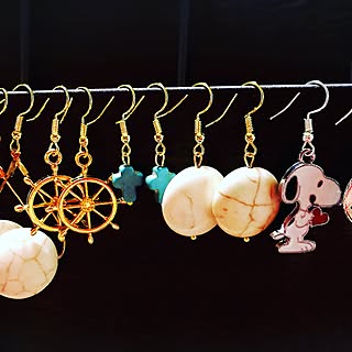 ハンドメイドアクセサリー/かぎ針編み/いつもいいねありがとうございます♡/ティーカッププードル/ピアス作ってます♪...などのインテリア実例 - 2017-04-14 22:57:03