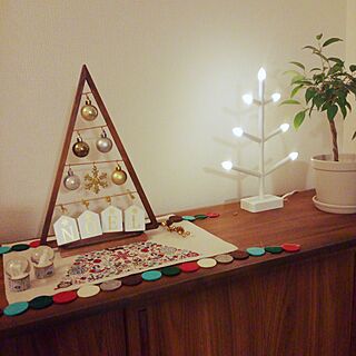 棚/IKEA 照明/ニトリ/クリスマスのインテリア実例 - 2016-12-13 04:57:36