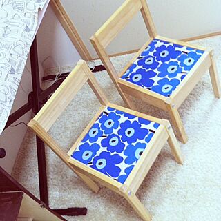 部屋全体/和室 子供コーナー/IKEA椅子リメイクのインテリア実例 - 2014-02-11 11:55:46
