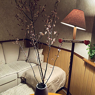 花瓶のお花/桜/季節の飾り/ナチュラル/いやしの空間...などのインテリア実例 - 2022-04-01 11:53:12