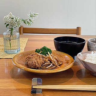 大樋焼/nobiko飯/サワラの真子の煮つけ/昼ごはん/器...などのインテリア実例 - 2022-04-25 14:50:08