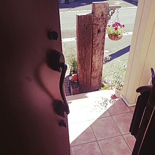 玄関/入り口/ハンキング/枕木門柱のインテリア実例 - 2015-07-05 08:41:38