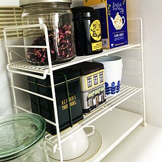 キッチン/紅茶缶コレクションのインテリア実例 - 2016-01-19 14:25:21