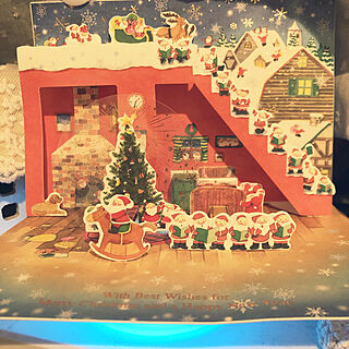 クリスマスカードを飾る/クリスマス/いつもいいねありがとうございます♡/サンタさん♡/RCの出逢いに感謝♡...などのインテリア実例 - 2019-12-01 21:20:06