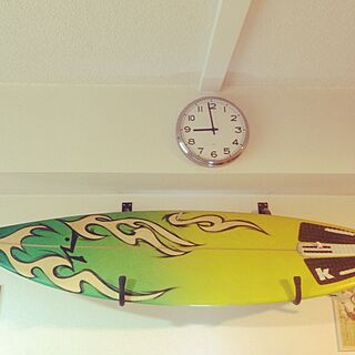 壁/天井/IKEA 時計/サーフボード/サーフィンのインテリア実例 - 2014-03-27 09:05:03