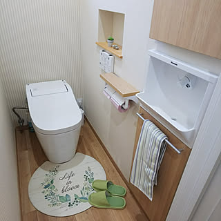 バス/トイレ/ニトリ トイレマット/ふけるトイレマット/アラウーノ/工務店でたてましたのインテリア実例 - 2020-02-24 14:09:23