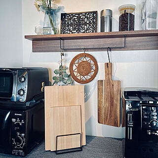 まな板スタンド/壁に付けられる家具/natural kitchen &/アカシアのカッティングボード/檜のまな板...などのインテリア実例 - 2021-01-25 10:28:52