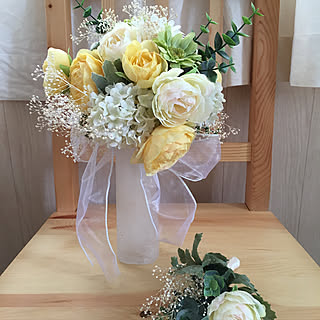 シーグラスアート ♡お花のブーケ (*˘︶˘*).。.:*♡ 寒々しく 