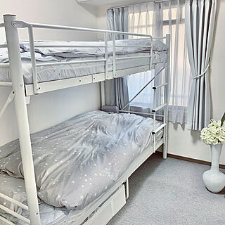 男の子の部屋/SKUBB IKEA/フラワーベース/造花/2段ベッド...などのインテリア実例 - 2022-04-28 12:41:42