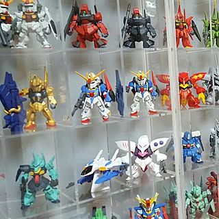 壁/天井/ガンダム/フィギュア棚/フィギュア収集/アニメグッズ...などのインテリア実例 - 2017-04-23 22:31:22