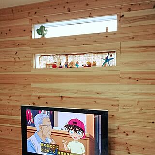 リビング/板壁DIY/テレビ/ディアウォール/FIX窓...などのインテリア実例 - 2016-08-14 00:12:53