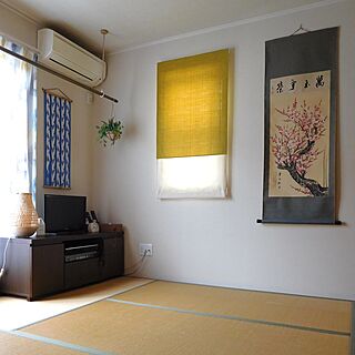 手拭いタペストリー/東京インテリア/IKEA/寝室/和室...などのインテリア実例 - 2022-04-09 23:35:35