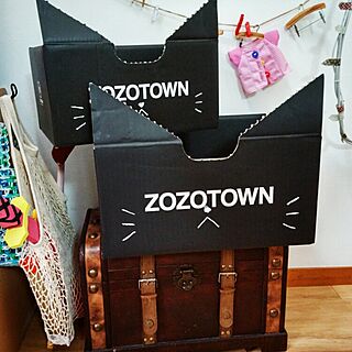 リビング/ZOZOTOWN/ダンボールおもちゃ箱/宝箱木箱のインテリア実例 - 2015-09-09 17:02:33