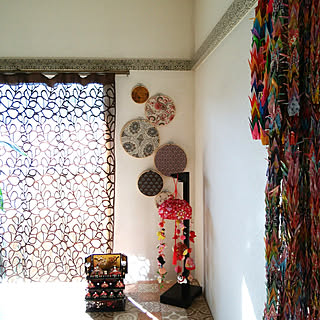 折り紙 千羽鶴のおしゃれなアレンジ 飾り方のインテリア実例 Roomclip ルームクリップ