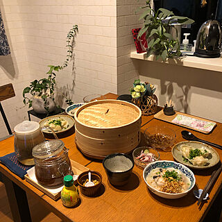 晩ご飯/丁寧な暮らし/お花のある暮らし/テーブルコーディネート/食卓風景...などのインテリア実例 - 2020-02-22 22:11:54