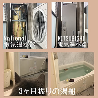 ハーブ湯/3ヶ月振りの湯船/3ヶ月待ち/MITSUBISHI電気温水器/電気温水器...などのインテリア実例 - 2021-04-29 10:58:00