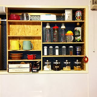 ☆美品日本製☆ 島忠 ミニ食器棚カシュー80（2）