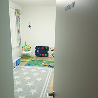 部屋全体/子供部屋/kids room/新築/星柄大好き...などのインテリア実例 - 2017-07-08 01:05:13