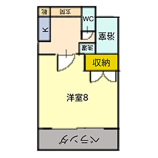 部屋全体/間取り図/部屋全体/二人暮らし/1Kのインテリア実例 - 2018-06-17 12:07:03