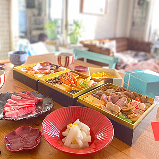 和食器/朝の風景/お正月料理/おせち料理/お正月インテリア...などのインテリア実例 - 2022-01-01 11:07:59