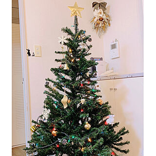 クリスマスツリー/クリスマス/スワッグ/いいね&フォローありがとうございます☆/RoomClipの出逢いに感謝⭐︎...などのインテリア実例 - 2021-11-19 18:45:38