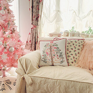 Pink/ピンクのクリスマスツリー/ZARA HOME/クリスマス/クリスマスツリー150cm...などのインテリア実例 - 2020-11-03 17:59:39