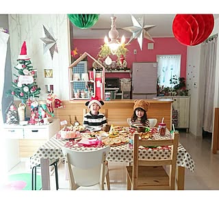 部屋全体/クリスマス/こどもと暮らす。/クリスマスツリー/子供の作品...などのインテリア実例 - 2016-12-25 17:55:02