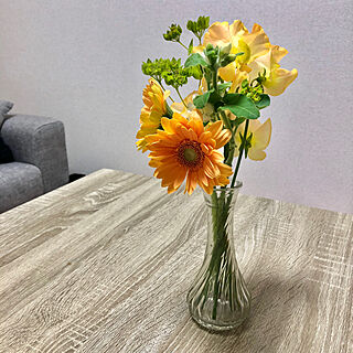 お花/お花のある暮らし/植物/ガラス瓶/花瓶...などのインテリア実例 - 2019-03-01 21:23:38