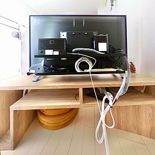 いいね！ありがとうございます◡̈♥︎/モデム/Wi-Fiルーター /スパイラルチューブ/テレビ配線...などのインテリア実例 - 2020-12-29 19:19:30