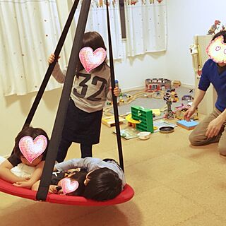 子供部屋　/ブランコ/IKEA/子供スペース/おもちゃ...などのインテリア実例 - 2015-03-08 20:43:04