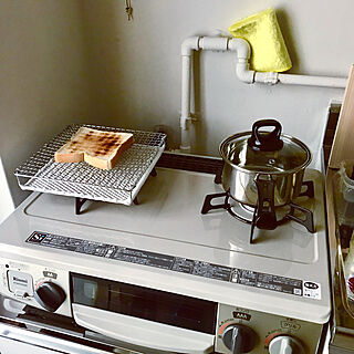 朝食の風景/網焼き/トースト/キッチンのインテリア実例 - 2019-03-11 08:40:08