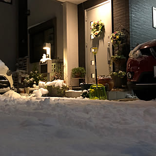 玄関/入り口/頑張ります/雪掻き始めます/大雪/2018...などのインテリア実例 - 2018-01-23 01:35:48