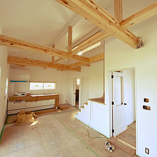 部屋全体/小屋裏/勾配天井/平屋/内装工事...などのインテリア実例 - 2021-06-10 12:57:43