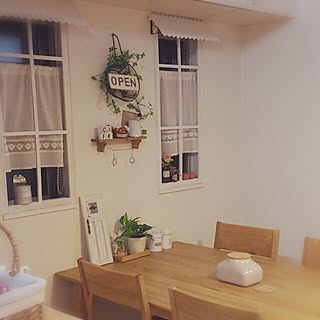 部屋全体/観葉植物/カフェ風/窓枠 DIY/kosaiちゃん♡...などのインテリア実例 - 2013-12-10 20:14:17