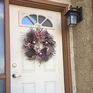 玄関/入り口/クリスマスの飾り/クリスマスリースのインテリア実例 - 2016-11-23 14:00:00