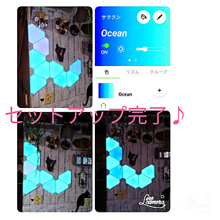 リビング/2018.06.21/ナノリーフ/nanoleaf/オーロラスマーターキット...などのインテリア実例 - 2018-06-21 11:48:42