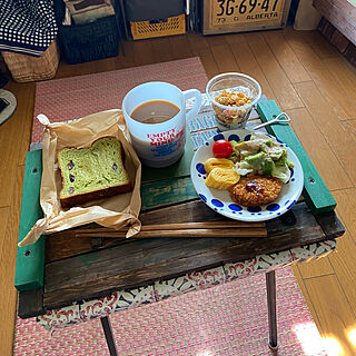 Breakfast tray/DIY女子/木製トレイ/すのこDIY/ジャンク風...などのインテリア実例 - 2021-08-31 07:46:31