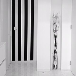 玄関/入り口/白黒/IKEA/モノトーン/DIYのインテリア実例 - 2014-01-21 15:47:41